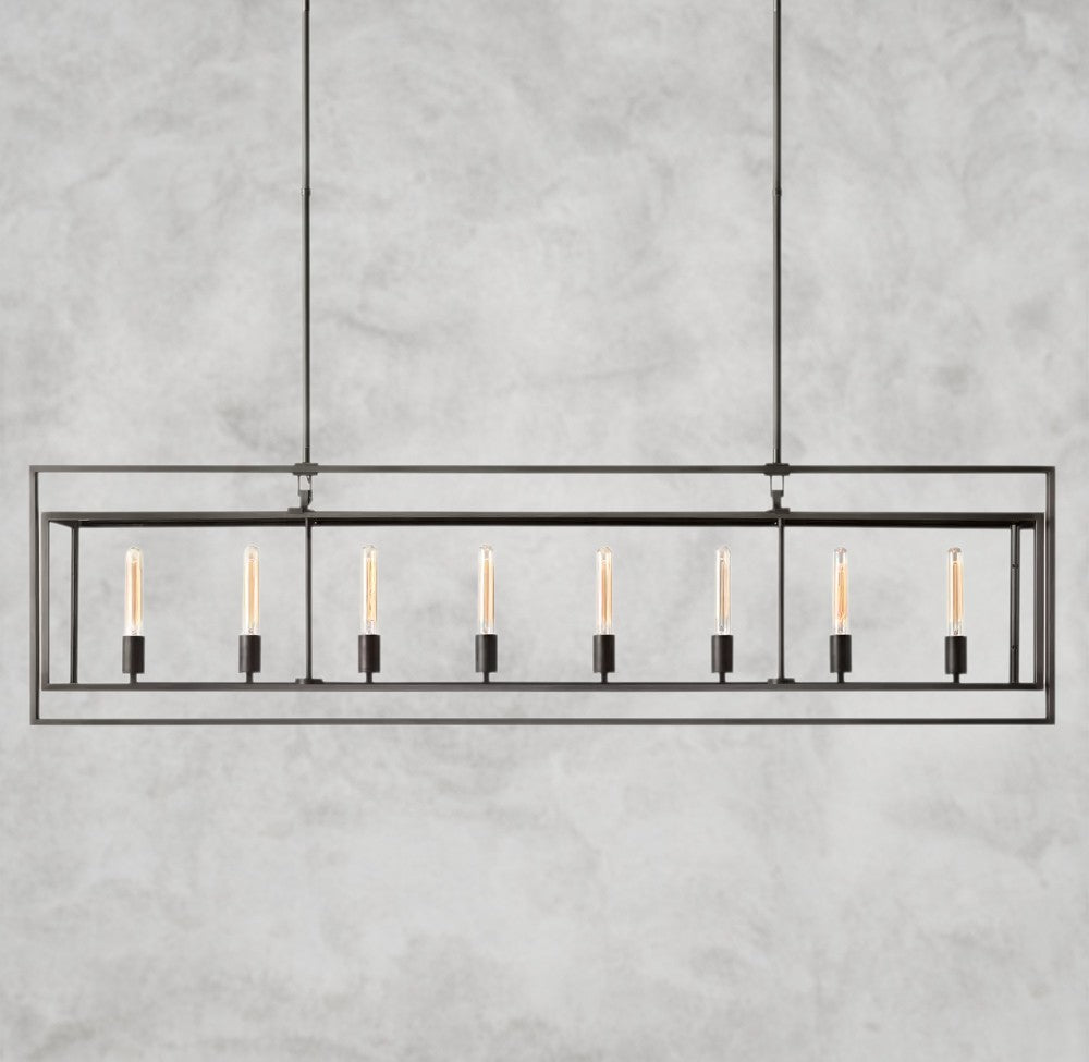Beckman Rectangular Chandelier 54", 72"